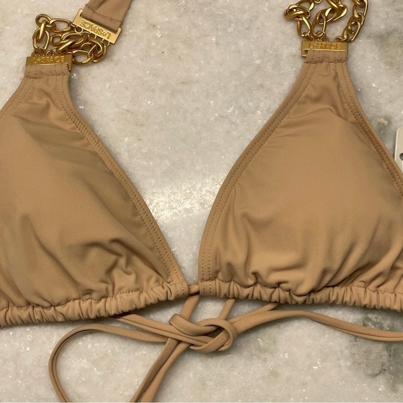 L*space bikini top NWT Nude with links sz Small size 4 size 6 - Picture 4 of 7